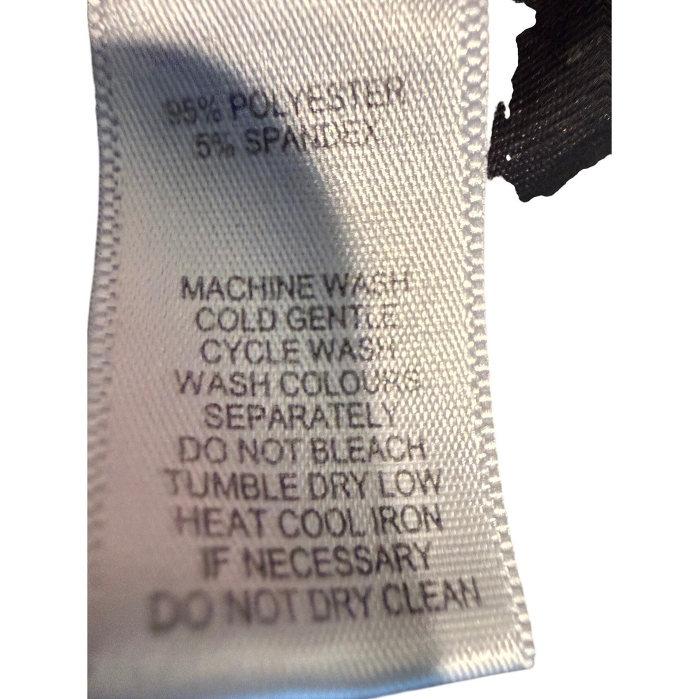 Saks Fifth Avenue Active Mens Polo Shirt Black Gray Athletic Short Sleeve M‎ - Picture 4 of 5